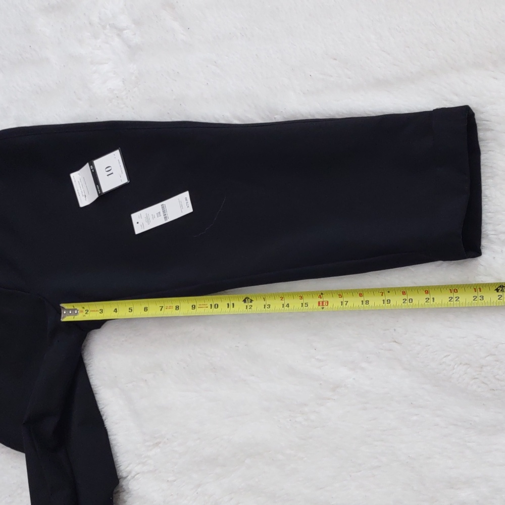 White House Black Market Black Slim Crop Pants, Size 10. - Picture 13 of 16
